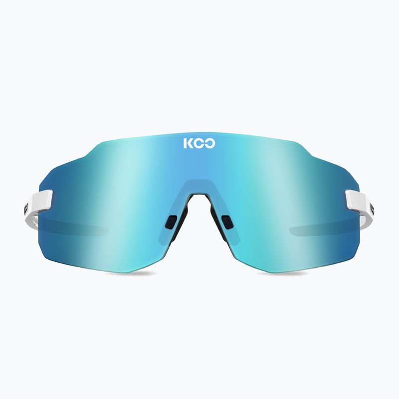 Окуляри сонцезахисні Koo САПernova white/turquoise mirror 2