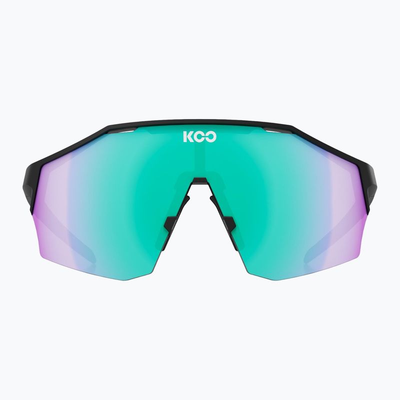 Окуляри сонцезахисні Koo Alibi black matt/green photochromic mirror 2