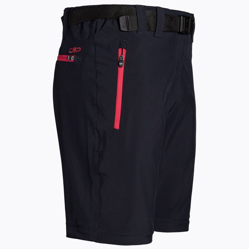 Штани для трекінгу жіночі CMP Zip Off чорно-рожеві 3T51446/05UG 3