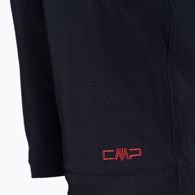 Штани для трекінгу жіночі CMP Zip Off чорно-рожеві 3T51446/05UG 4