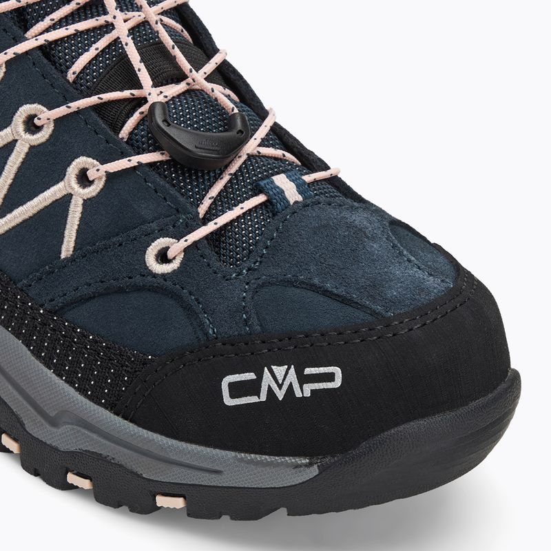Дитячі трекінгові черевики CMP Rigel Mid Wp асфальт/троянда 7