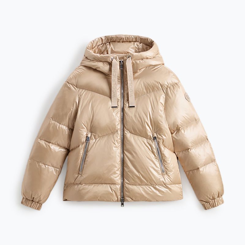 Куртка жіноча Woolrich Aliquippa Short Puffer oxford tan 4