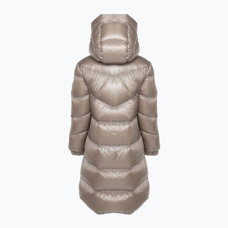 Куртка жіноча Woolrich Aliquippa Long Puffer light taupe 2