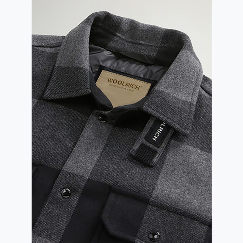 Куртка чоловіча Woolrich Alaskan Wool Check Overshirt charcoal buffalo 11
