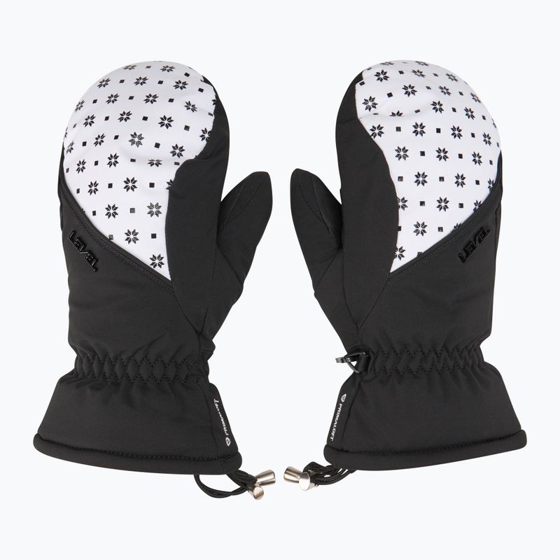 Рукавиці гірськолижні жіночі Level Mummies Mitt black/white 2