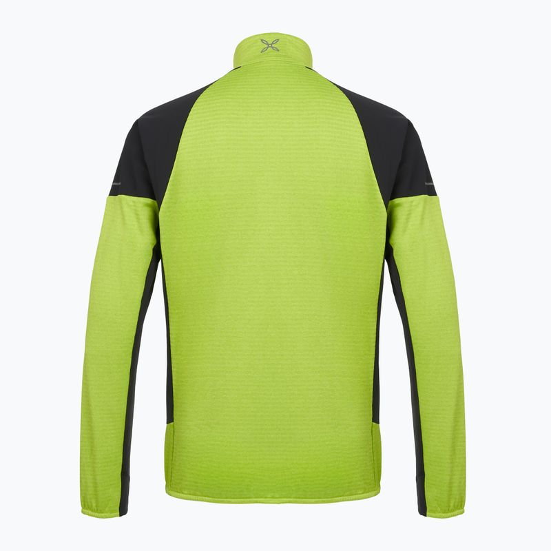 Чоловічий світшот Montura Thermal Grid 2 Maglia лаймовий зелений 2