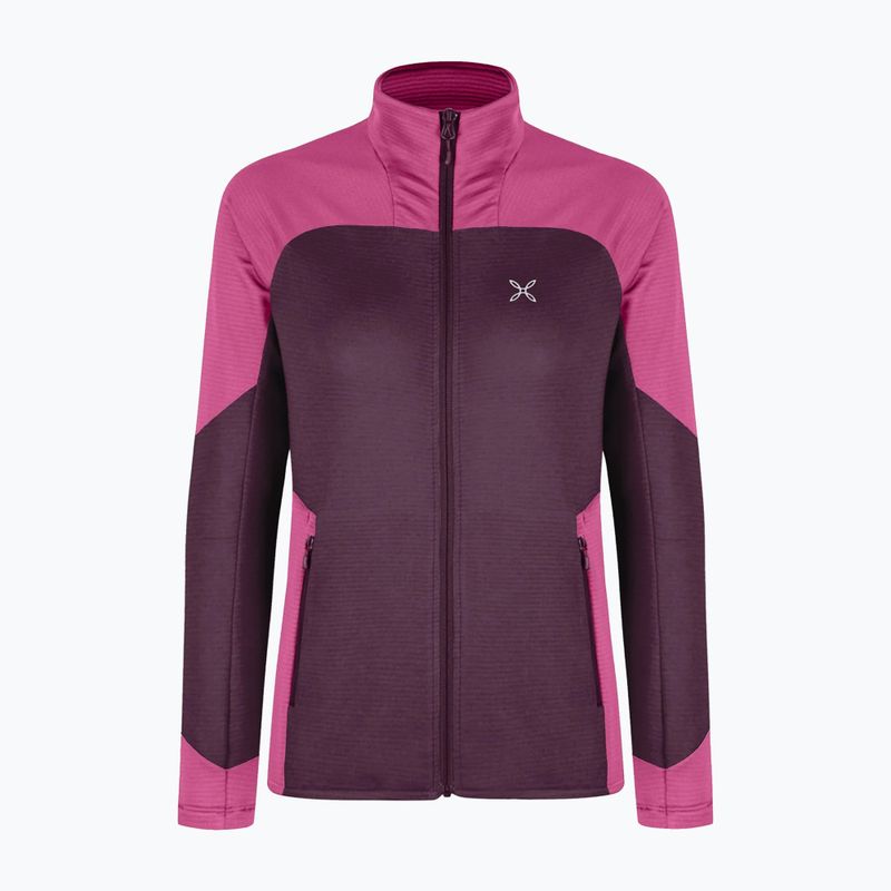 Кофта жіноча Montura Rise Maglia vinaccia/baton rouge
