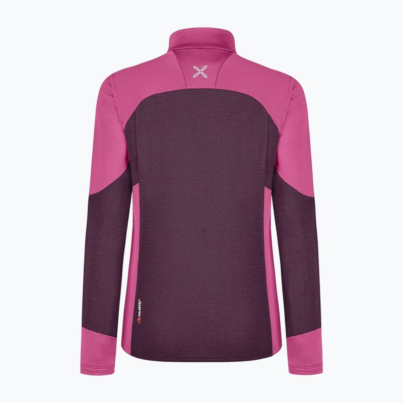 Кофта жіноча Montura Rise Maglia vinaccia/baton rouge 2