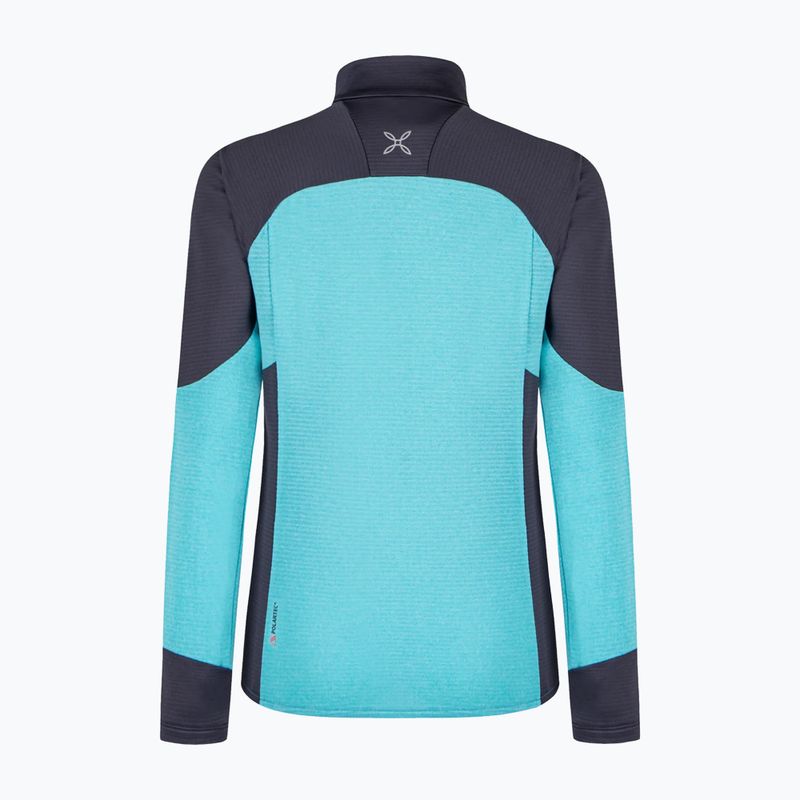 Кофта жіноча Montura Rise Maglia turquoise/graphite blue 8