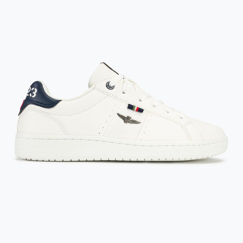 Кросівки чоловічі Aeronautica Militare Eco Leather With Eagle off white 2