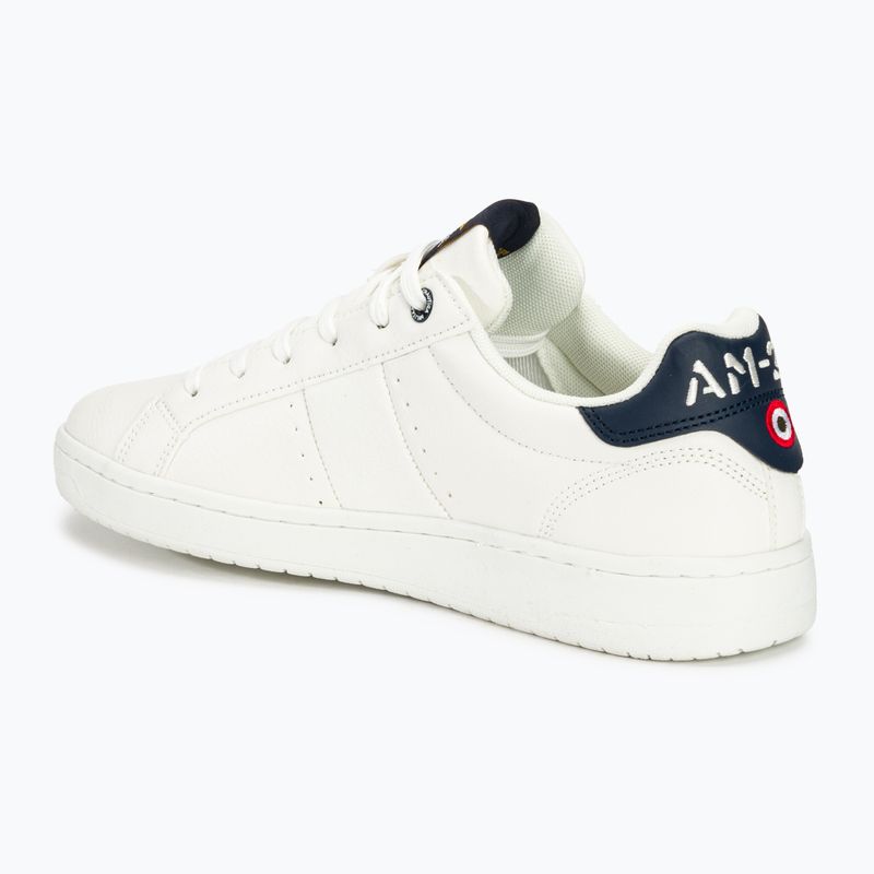 Кросівки чоловічі Aeronautica Militare Eco Leather With Eagle off white 3