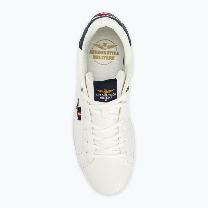 Кросівки чоловічі Aeronautica Militare Eco Leather With Eagle off white 5