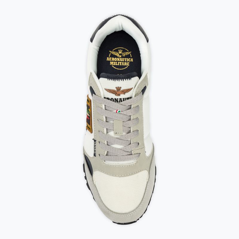 Кросівки чоловічі Aeronautica Militare Frecce Tricolori off white 5