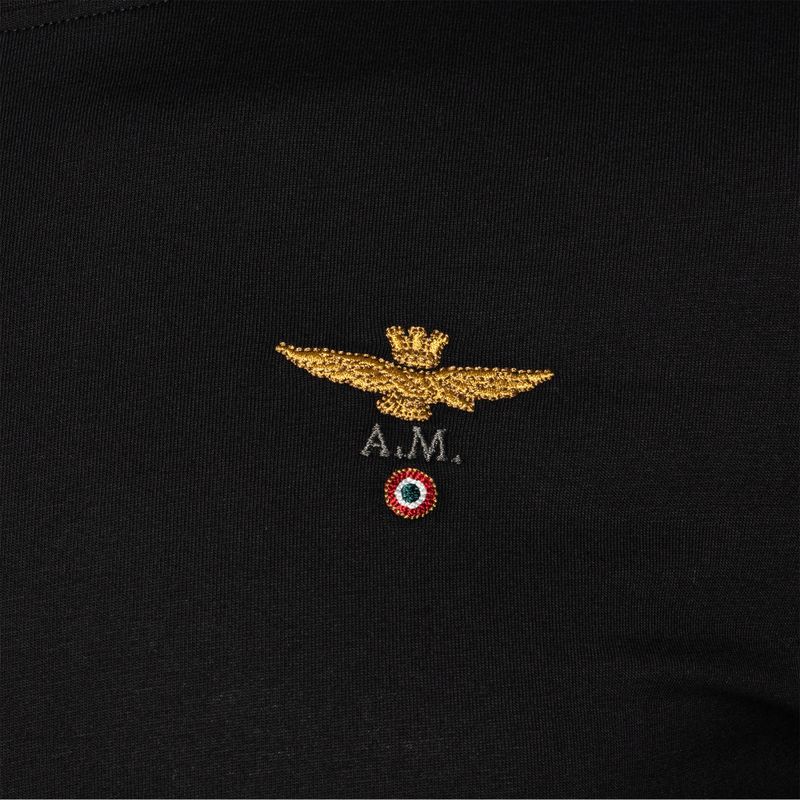 Чоловіча футболка Aeronautica Militare Essential jet чорна 3