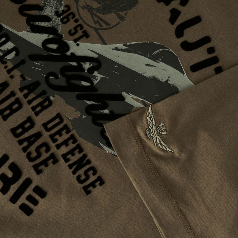 Футболка чоловіча Aeronautica Militare Flying Team light mud 4