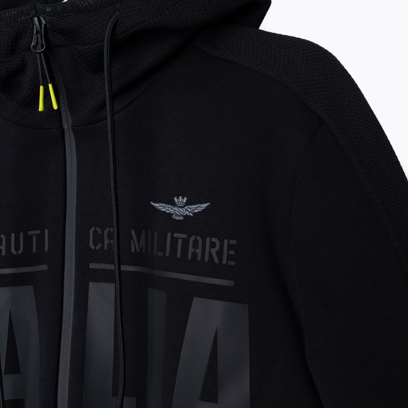 Чоловічий світшот Aeronautica Militare Sport jet чорний 3
