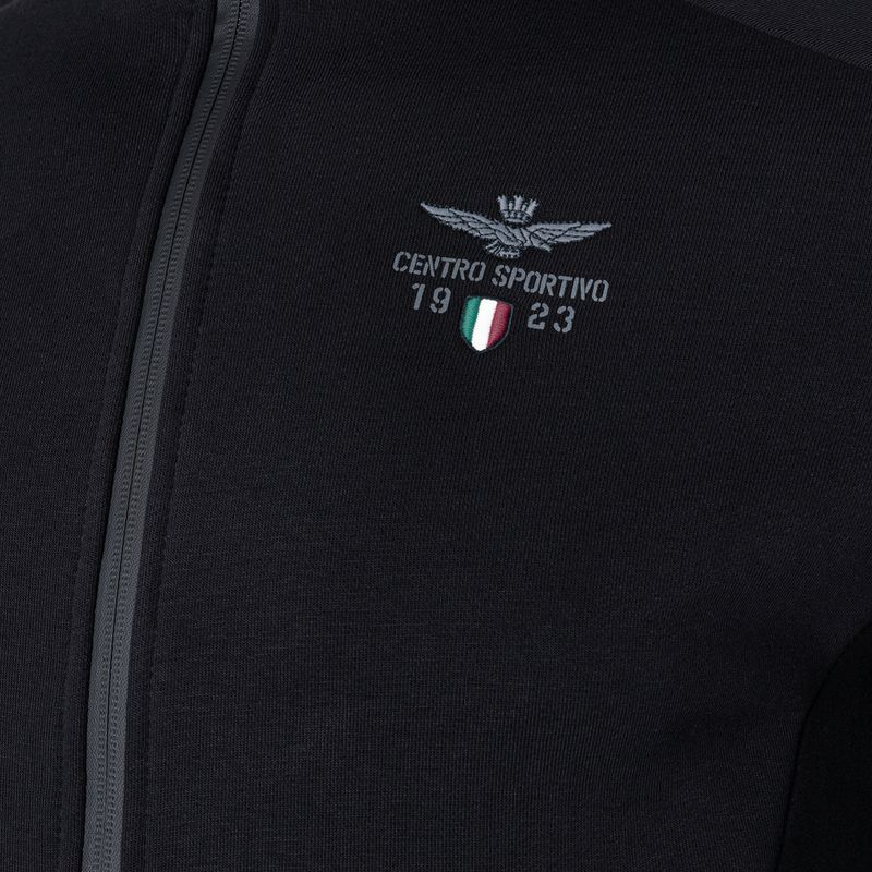 Чоловічий світшот Aeronautica Militare Sport jet чорний 5