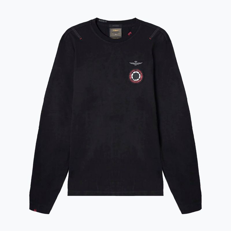 Лонгслів чоловічий Aeronautica Militare Flying Team jet black 4