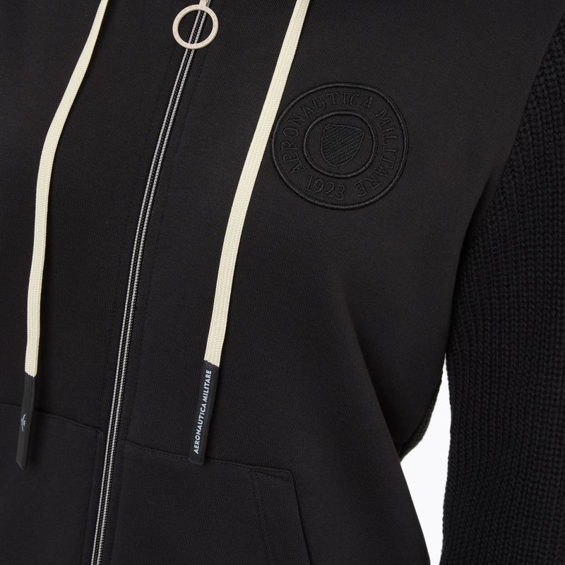 Кофта жіноча Aeronautica Militare Aeronautica Sport nero 3