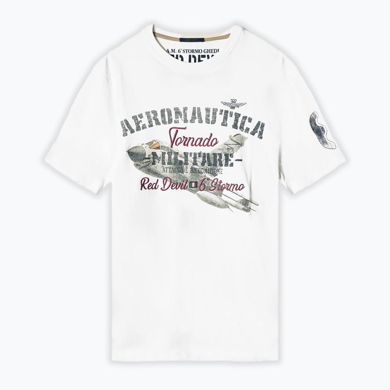 Футболка чоловіча Aeronautica Militare Tornado  milk white