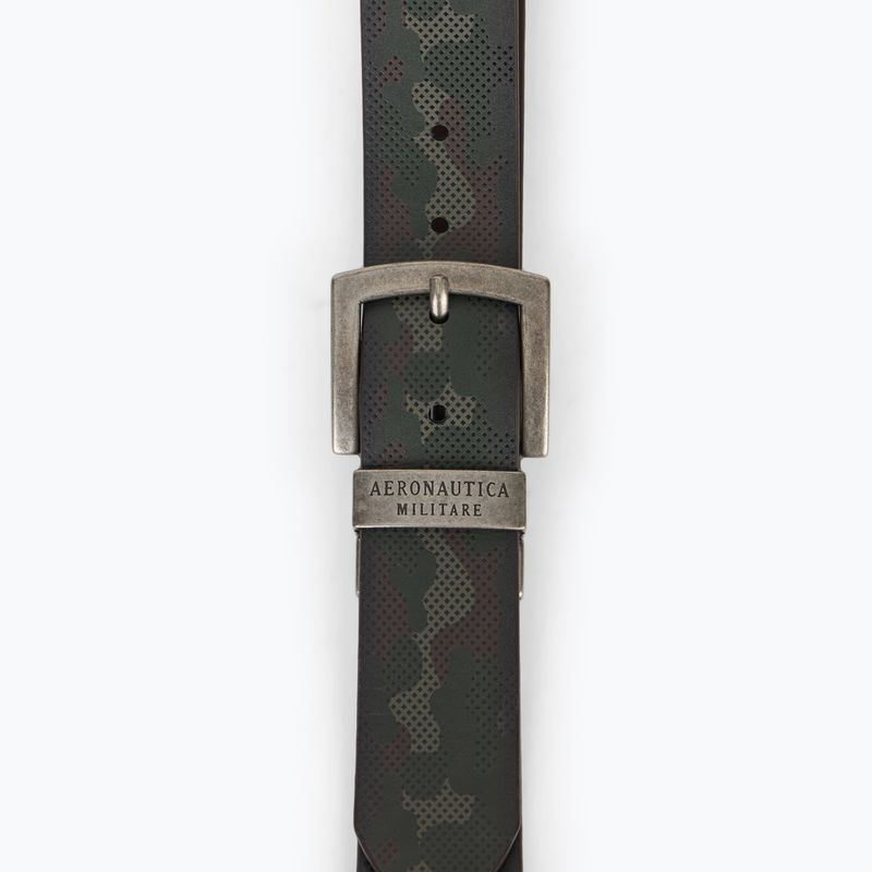 Ремінь для штанів чоловічий Aeronautica Militare 251CP264PL276 camou military olive / testa di moro 2