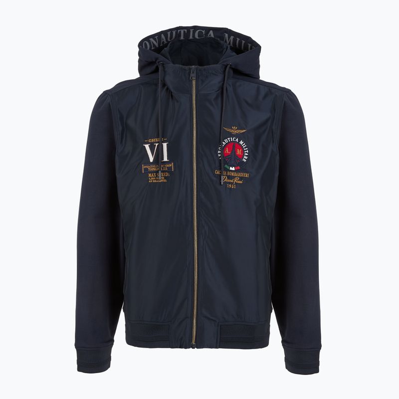 Кофта чоловіча Aeronautica Militare 251AF500F459 Cappucio blu navy