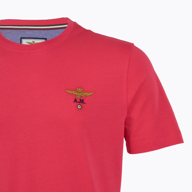 Чоловіча футболка Aeronautica Militare Essential магента 3