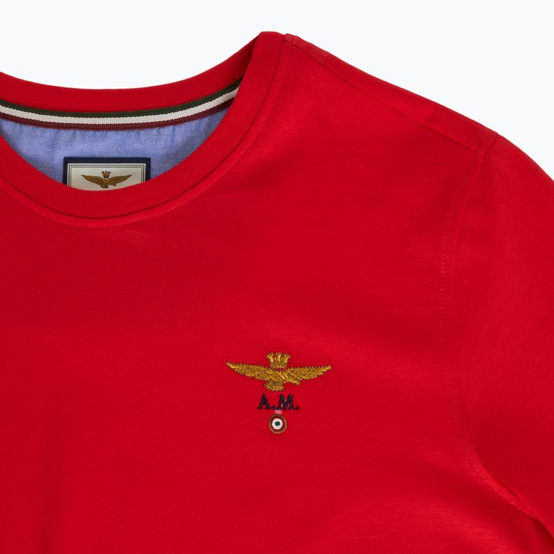 Чоловіча футболка Aeronautica Militare Essential tengo червона 3