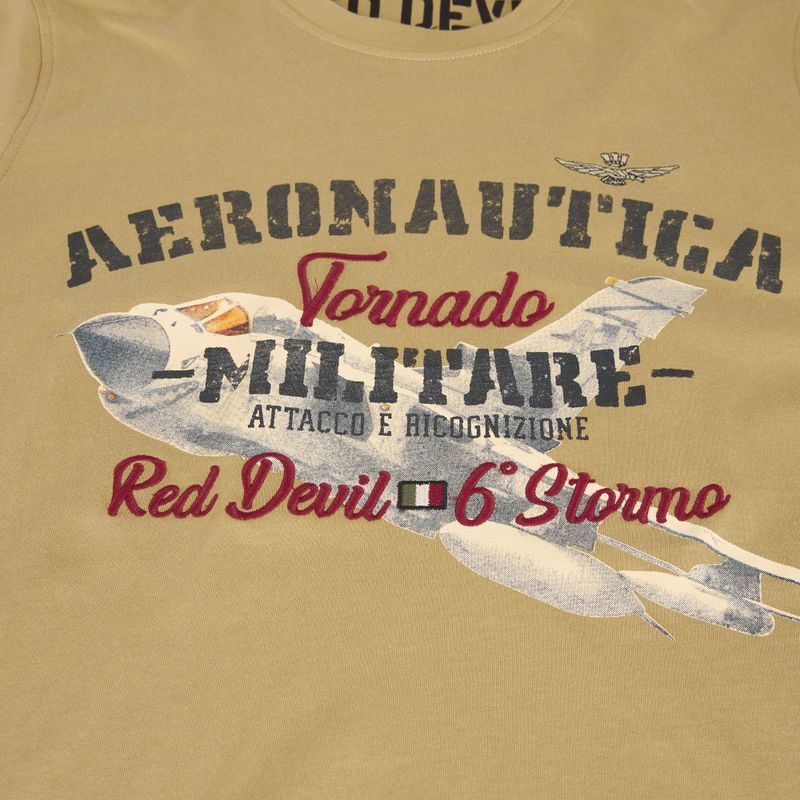 Футболка чоловіча Aeronautica Militare Tornado antelope beige 4
