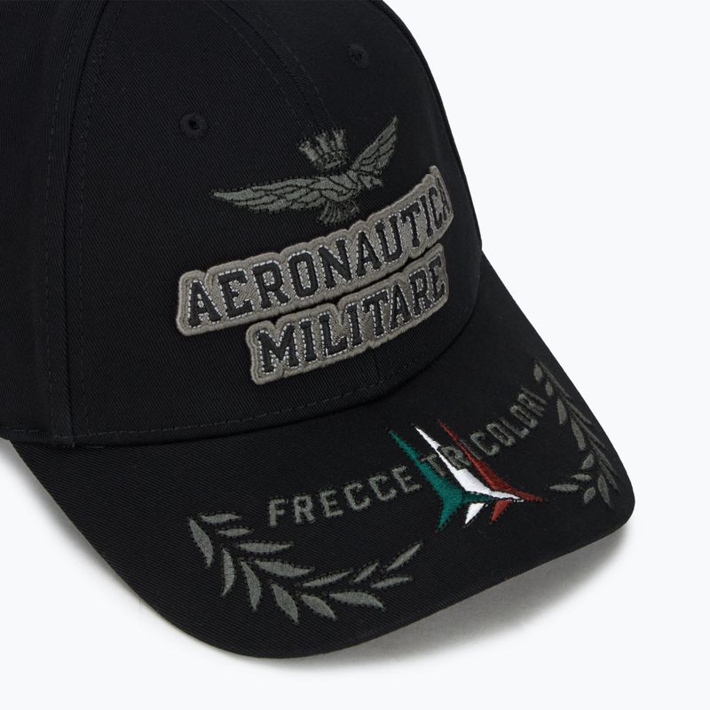 Чоловіча бейсболка Aeronautica Militare 251HA1104CT2261 реактивний чорний 3