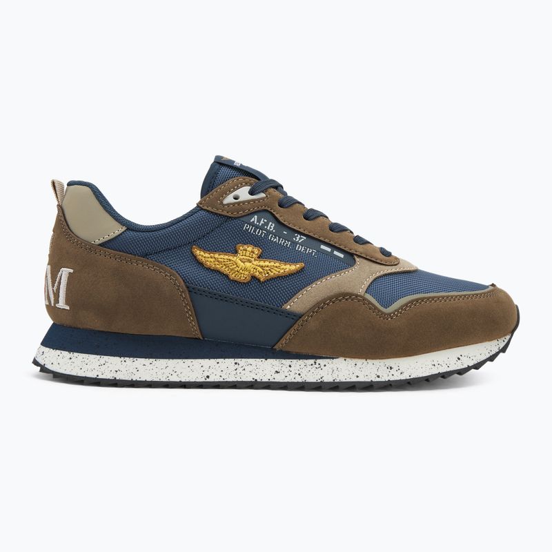 Кросівки чоловічі Aeronautica Militare 252SC0288UCT03545 blu navy/brown 2