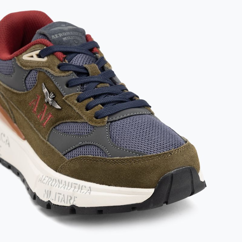 Кросівки чоловічі Aeronautica Militare 252SC0318UCT04248 verde militare/blu navy 7