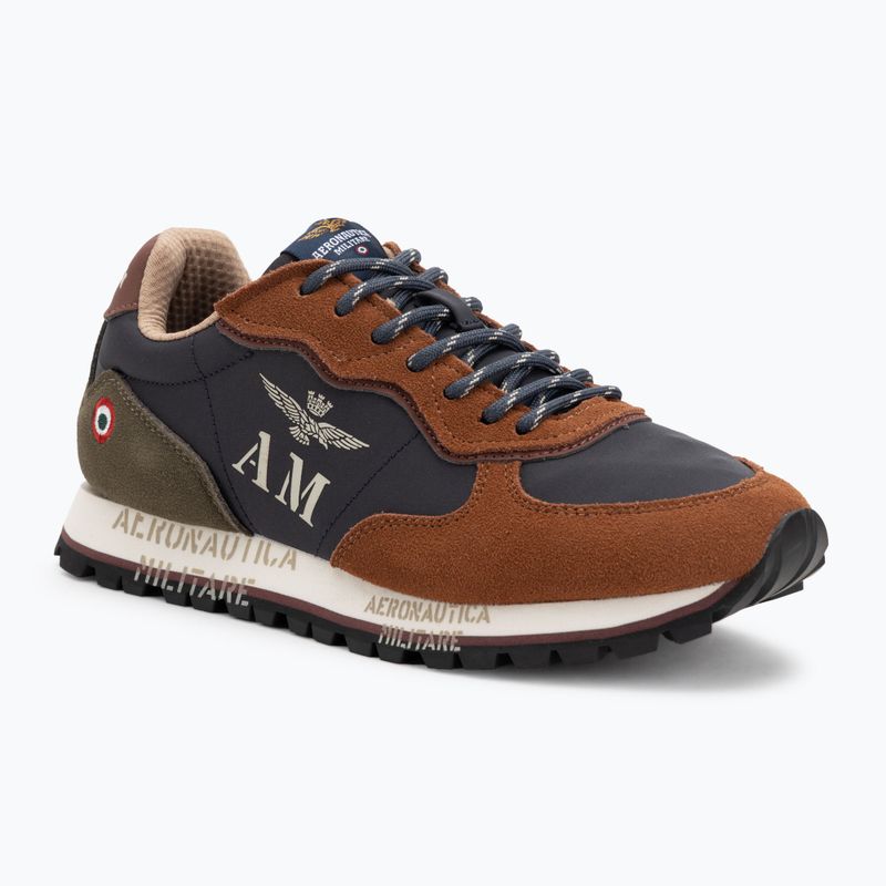 Кросівки чоловічі Aeronautica Militare 252SC0320UPL00313 blu navy/brown