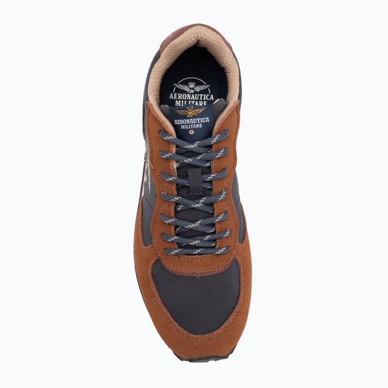 Кросівки чоловічі Aeronautica Militare 252SC0320UPL00313 blu navy/brown 5