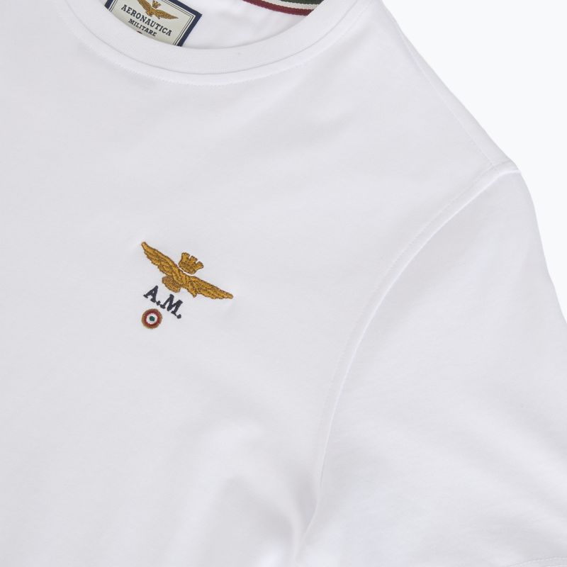 Футболка чоловіча Aeronautica Militare 252TS1580UJ00372 Basic Crewneck off white 3