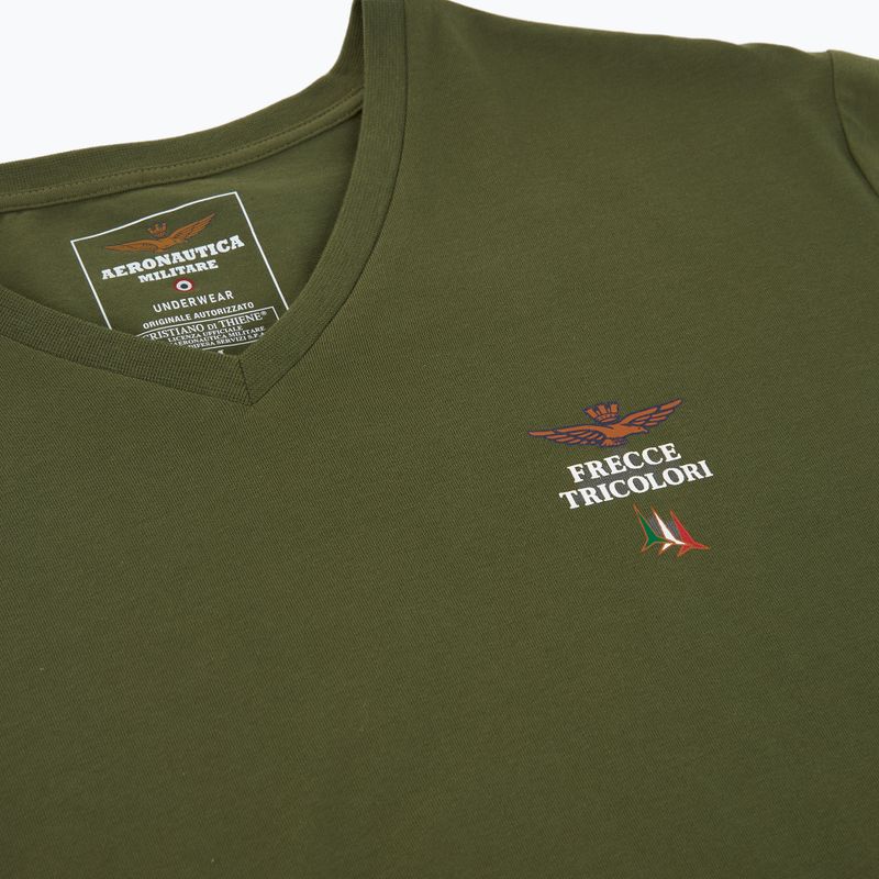 Футболка чоловіча Aeronautica Militare AM1UTI006 V-Neck military 3