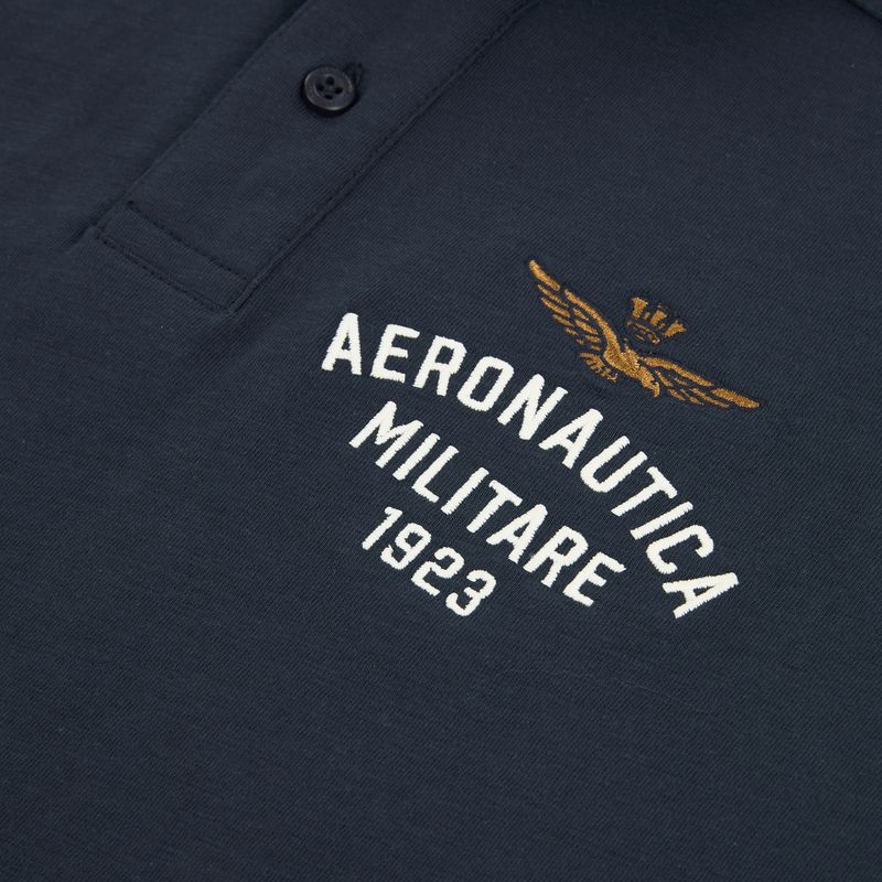 Футболка Aeronautica Militare PO1926UJ00723 Polo blu navy 3