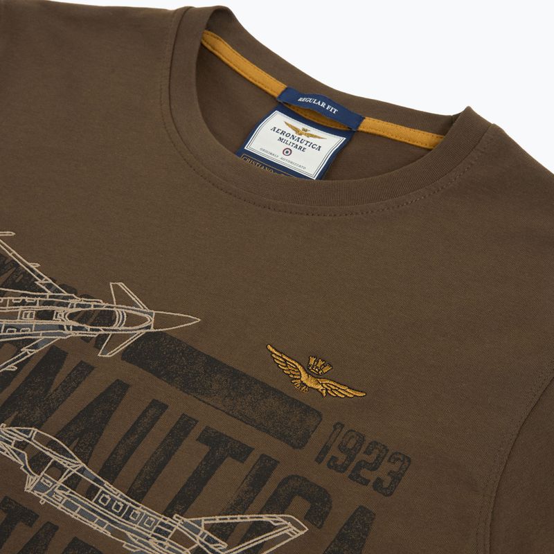 Футболка чоловіча Aeronautica Militare TS2535UJ00641 chestnut brown 3