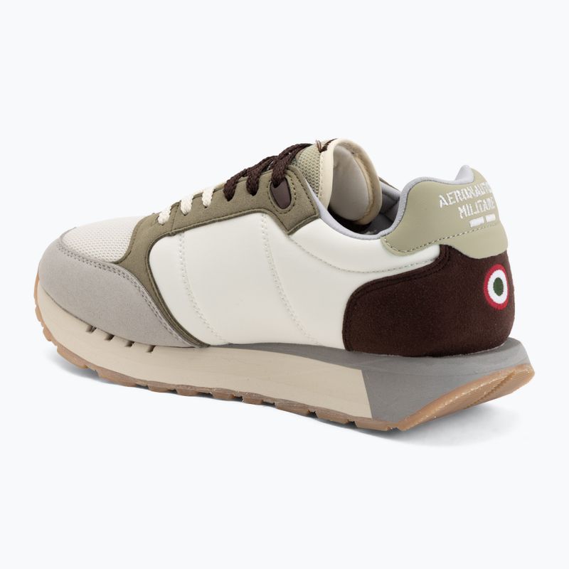 Кросівки чоловічі Aeronautica Militare SC0292UCT03331 off white/verde/marrone/grigio 3