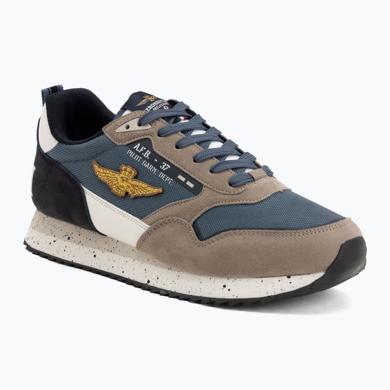 Кросівки чоловічі Aeronautica Militare SC0288UCT03545 multicolor jeans/sabbia