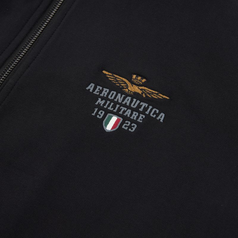 Кофта чоловіча Aeronautica Militare FE2096UF00674 Hoodie jet black 3
