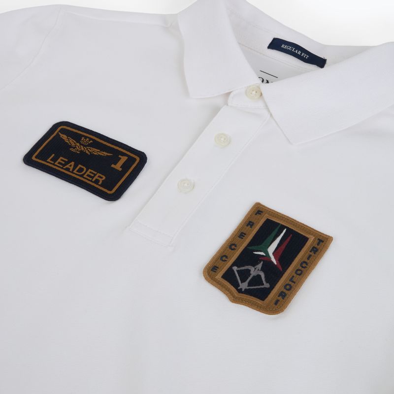 Футболка чоловіча Aeronautica Militare PO1927UP00191 Polo off white 3