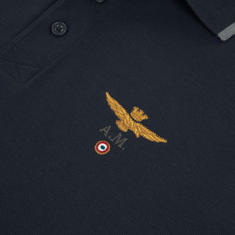 Футболка Aeronautica Militare PO1308UP00082 Polo blu navy 3