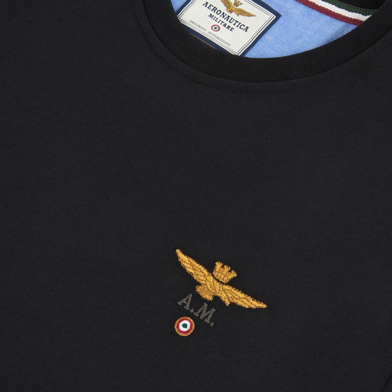 Футболка чоловіча Aeronautica Militare 262TS1580UJ00372 jet black 3