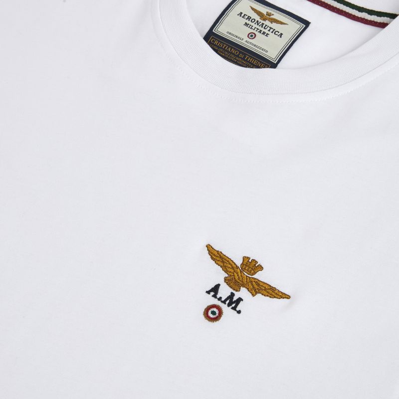 Футболка чоловіча Aeronautica Militare 262TS1580UJ00372 off white 3