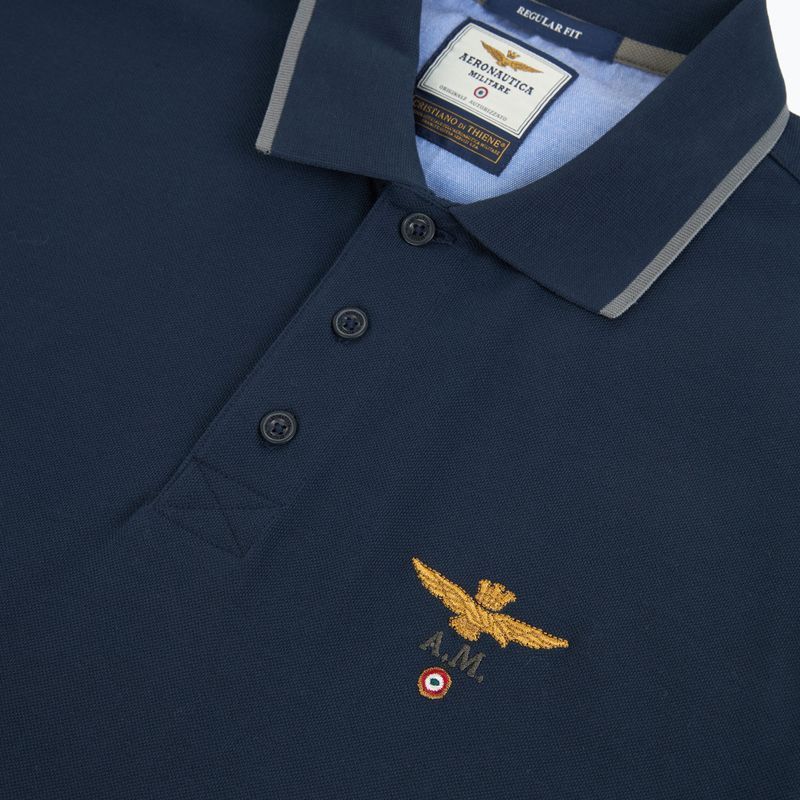 Футболка поло чоловіча Aeronautica Militare 262PO1308UP00082 Polo blu navy 3