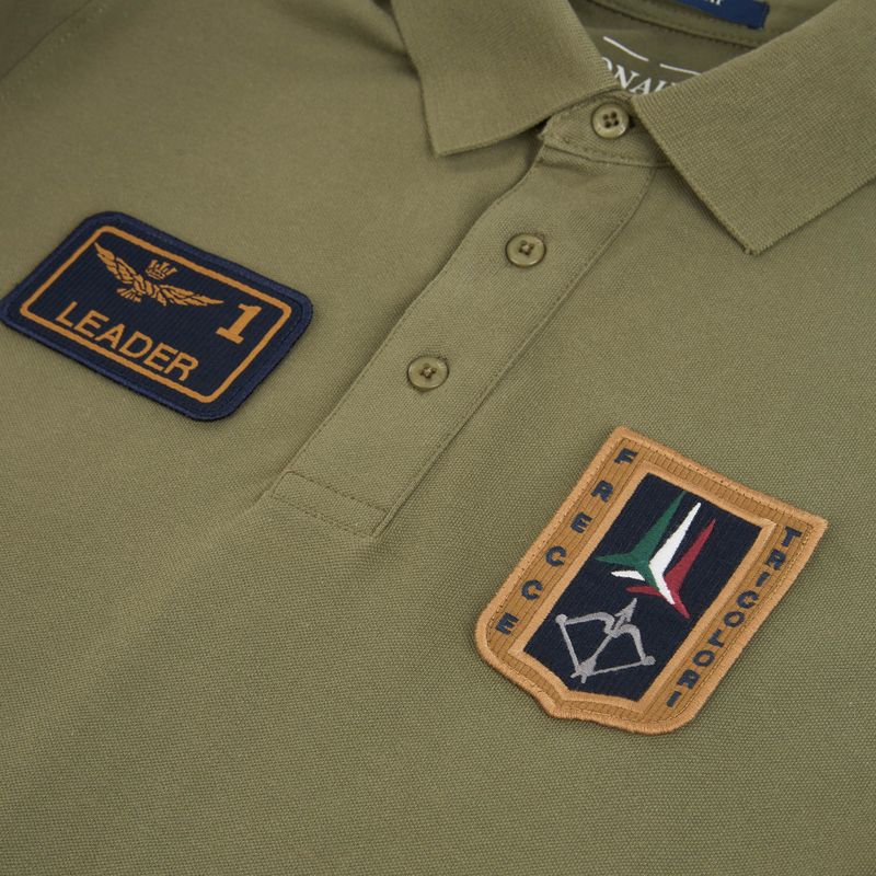 Футболка чоловіча Aeronautica Militare PO1927UP00191 Polo lichen green 3