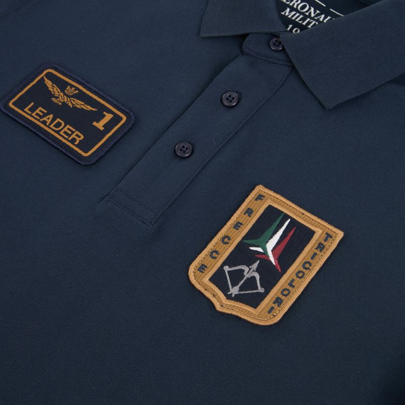 Футболка чоловіча Aeronautica Militare PO1927UP00191 Polo blu navy 3