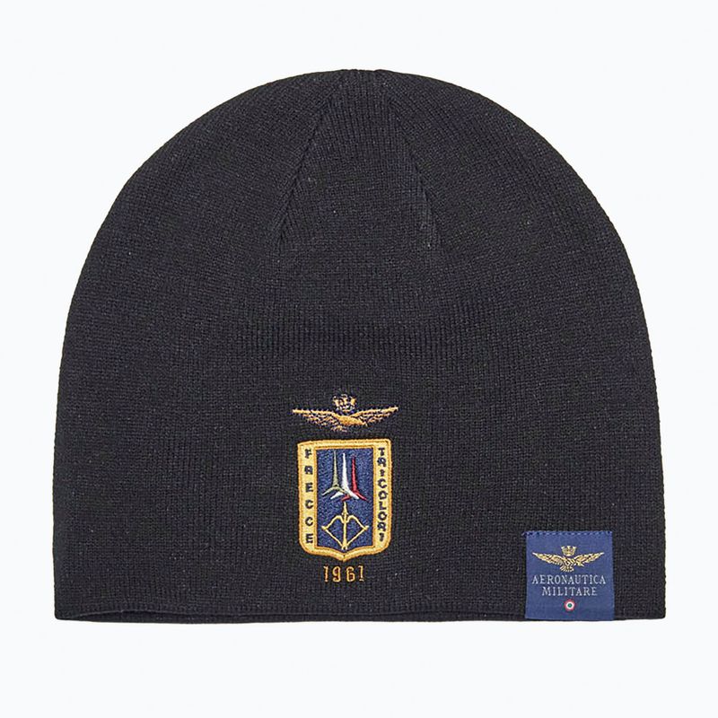 Шапка зимова чоловіча Czapka Aeronautica Militare 262CU0092UL00450 jet black