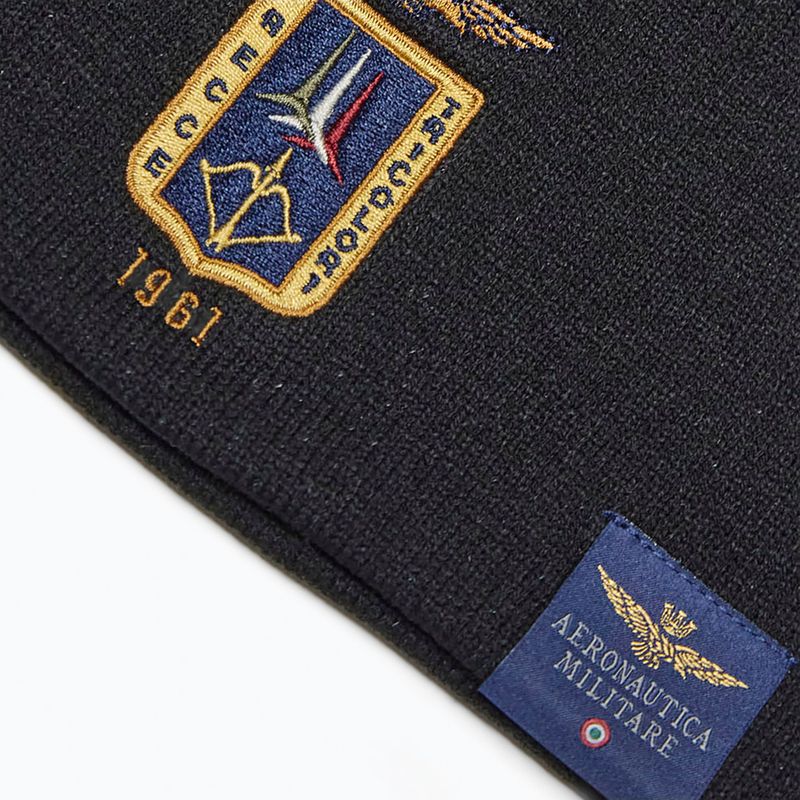 Шапка зимова чоловіча Czapka Aeronautica Militare 262CU0092UL00450 jet black 3